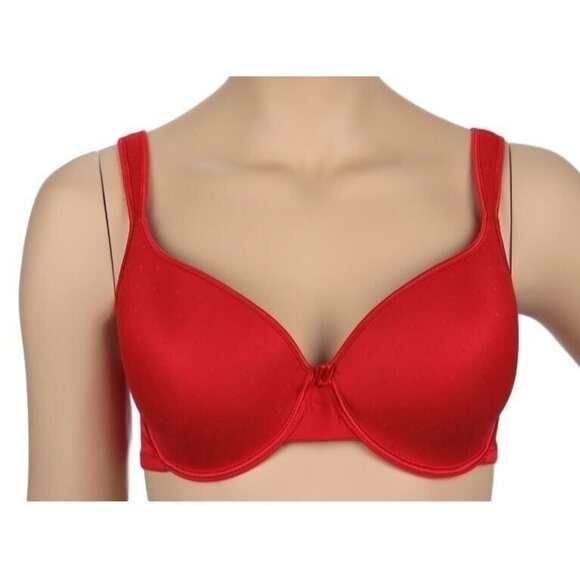 Just Try Me Bra 40 C UW Red Lightly Padded Balcony Shoulder Comfort Strap NWOT - Picture 1 of 8